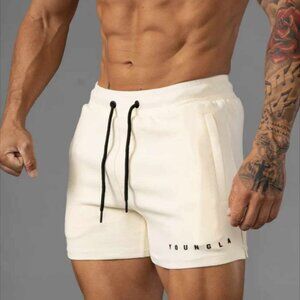 YoungLA Athletic Short, Cream, Large
